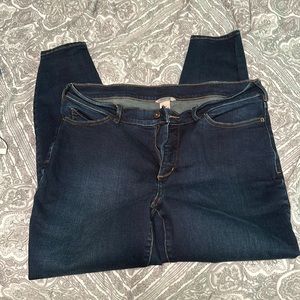 Duluth trading Co skinny jeans 16W.